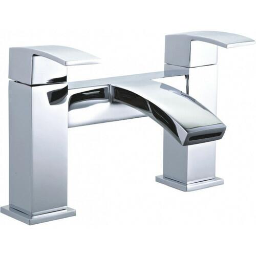 An image of Trinity Brecon Modern Curve Bath Filler - Chrome