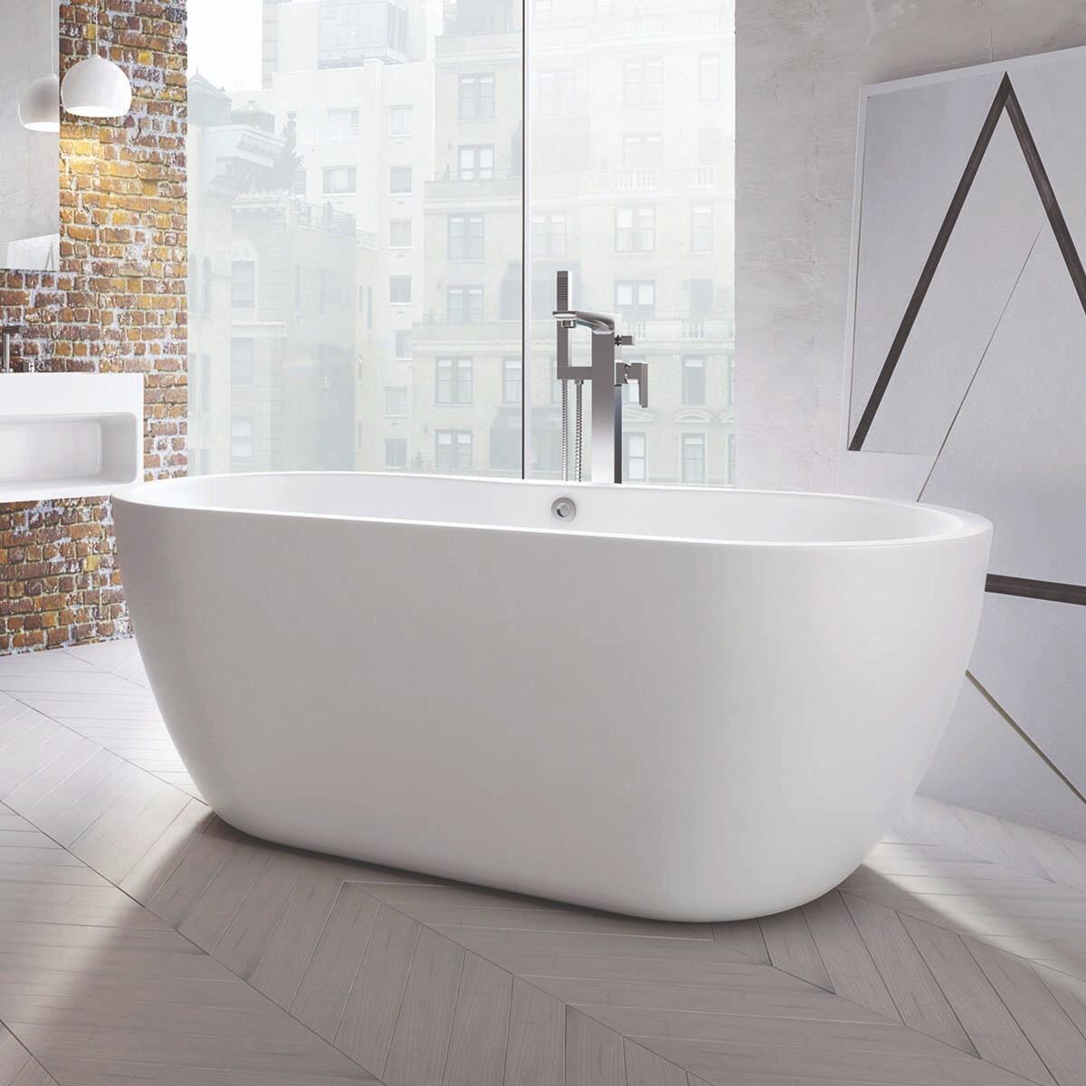 An image of Onyx Modern Freestanding Bath 1655 X 750 X 580Mm