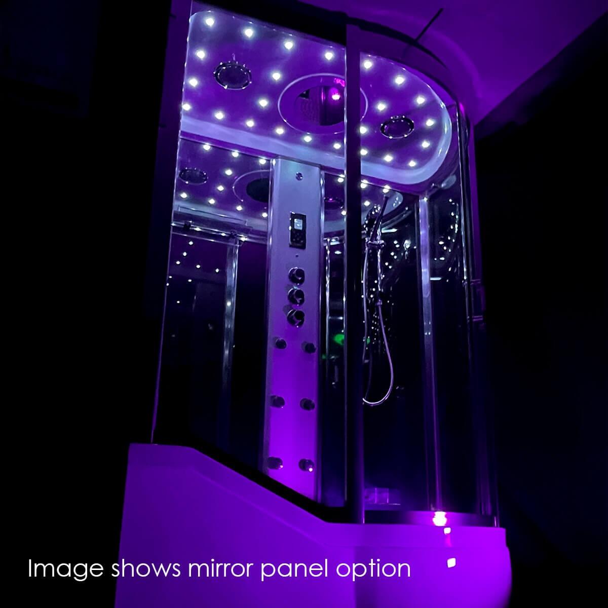 internal roof lights photo of  Insignia 1700SR Steam Shower Whirlpool Shower Bath 1700mm x 900mm RIGHT HAND