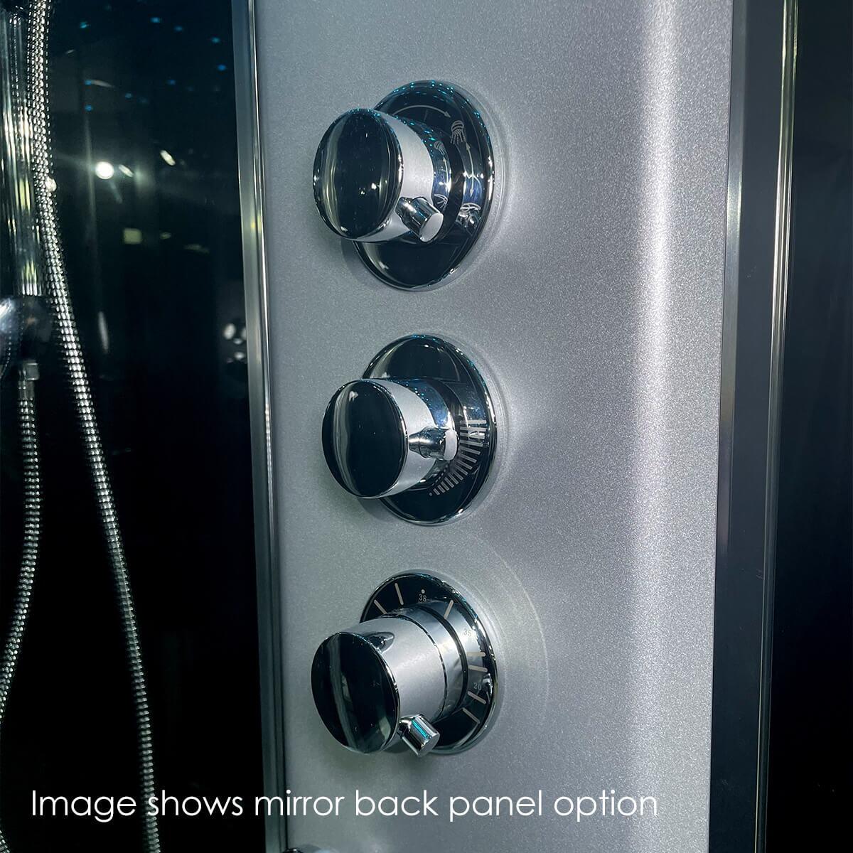 shower valve shown on  Insignia 1700SR Steam Shower Whirlpool Shower Bath 1700mm x 900mm RIGHT HAND