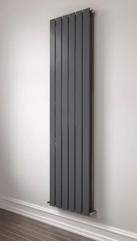 An image of Belgravia Slimline Vertical Radiator Double Anthracite 1800Mm X 456Mm