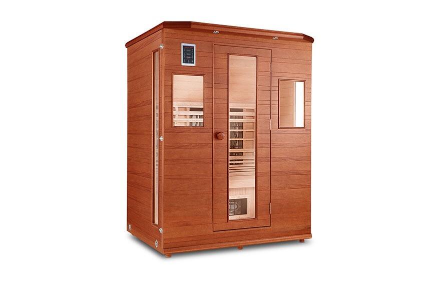 An image of Tecoloy Health Mate 3 Person Full Spectrum Enrich Home Infrared Sauna 1500M X 1....