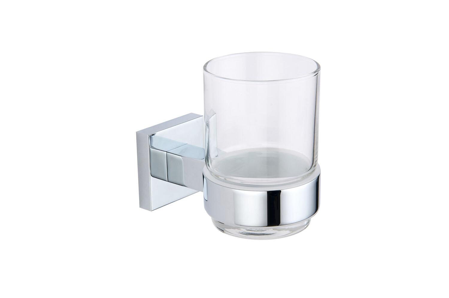 An image of Sydney Square Tumbler & Holder - Chrome