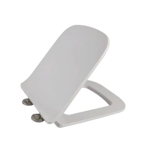 Scudo Spa white ABS toilet seat with soft close hinges, round shape, heavyweight construction