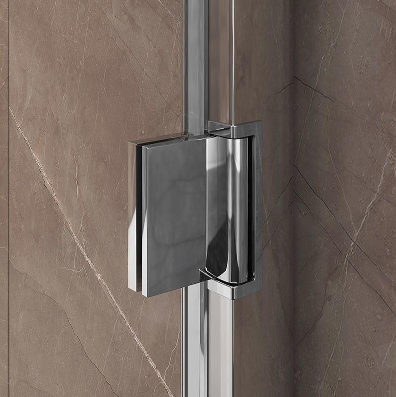 Jupiter Cass Hinged Shower Door Chrome Profile 800mm Wide 8mm Easy