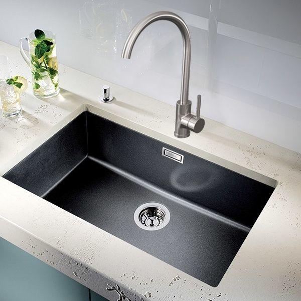 Jupiter Brushed Stainless Steel Single Lever Mono Kitchen Sink Mixer KTA025