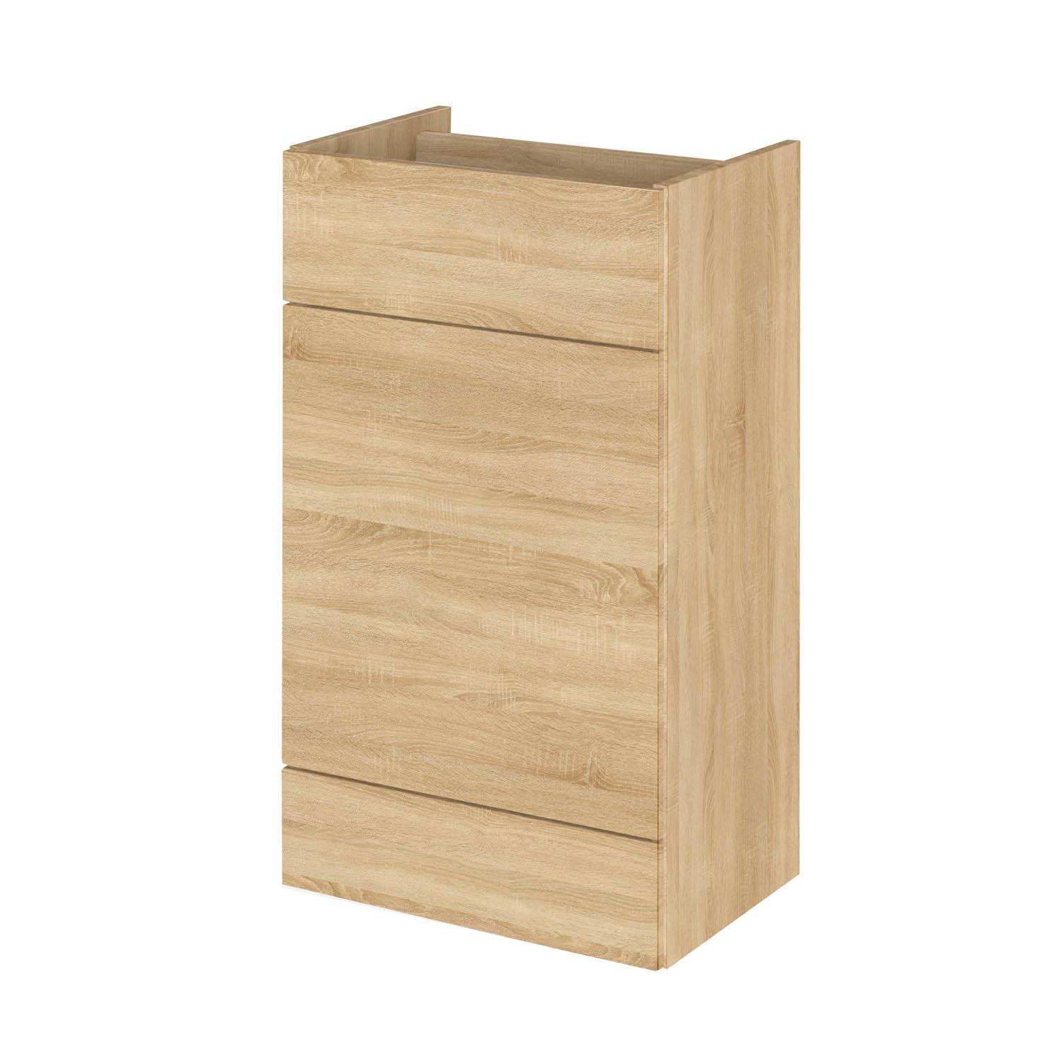 Hudson Reed Fusion Natural Oak 500mm WC Unit Bathroom Furniture