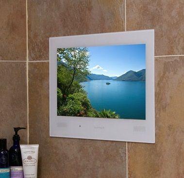 An image of Proofvision 19" Premium Widescreen Waterproof Bathroom Tv White