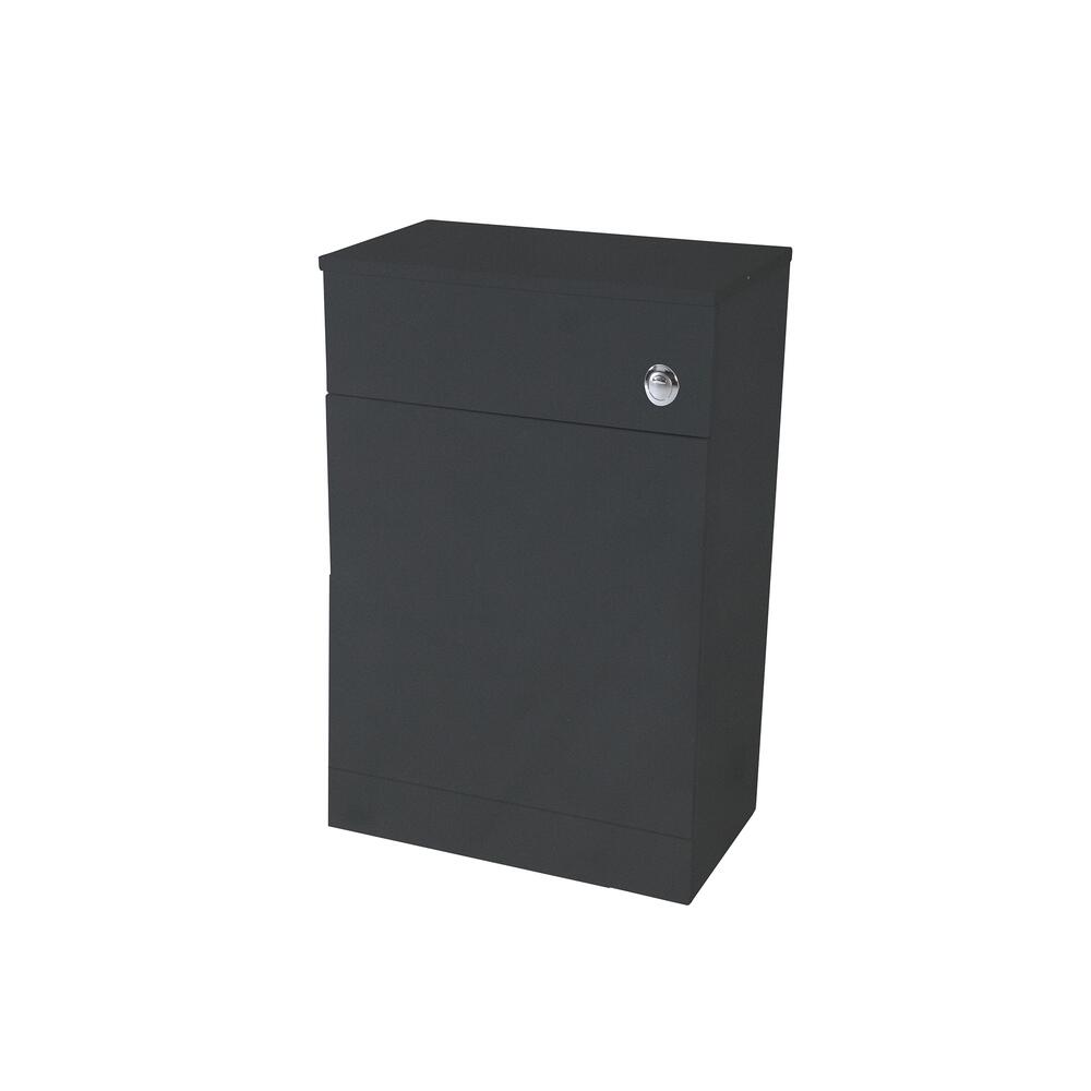 Scudo Lanza 500mm floorstanding WC unit, Anthracite MDF finish, contemporary style.