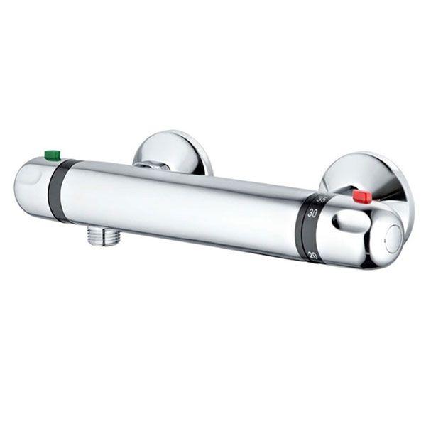 Jupiter Round Thermostatic Bar Shower Valve with Offset Outlet RTMV04