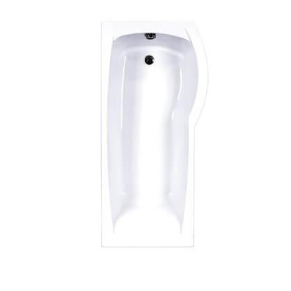 An image of Carron Delta P Shaped Right Hand Showerbath 1600 X 800Mm