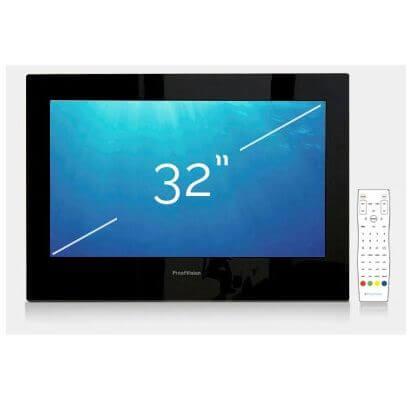 An image of Proofvision 32" Premium Widescreen Waterproof Bathroom Tv Black
