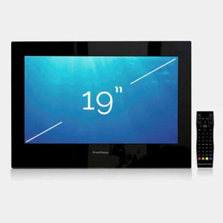 An image of Proofvision 19" Premium Widescreen Waterproof Bathroom Tv Black