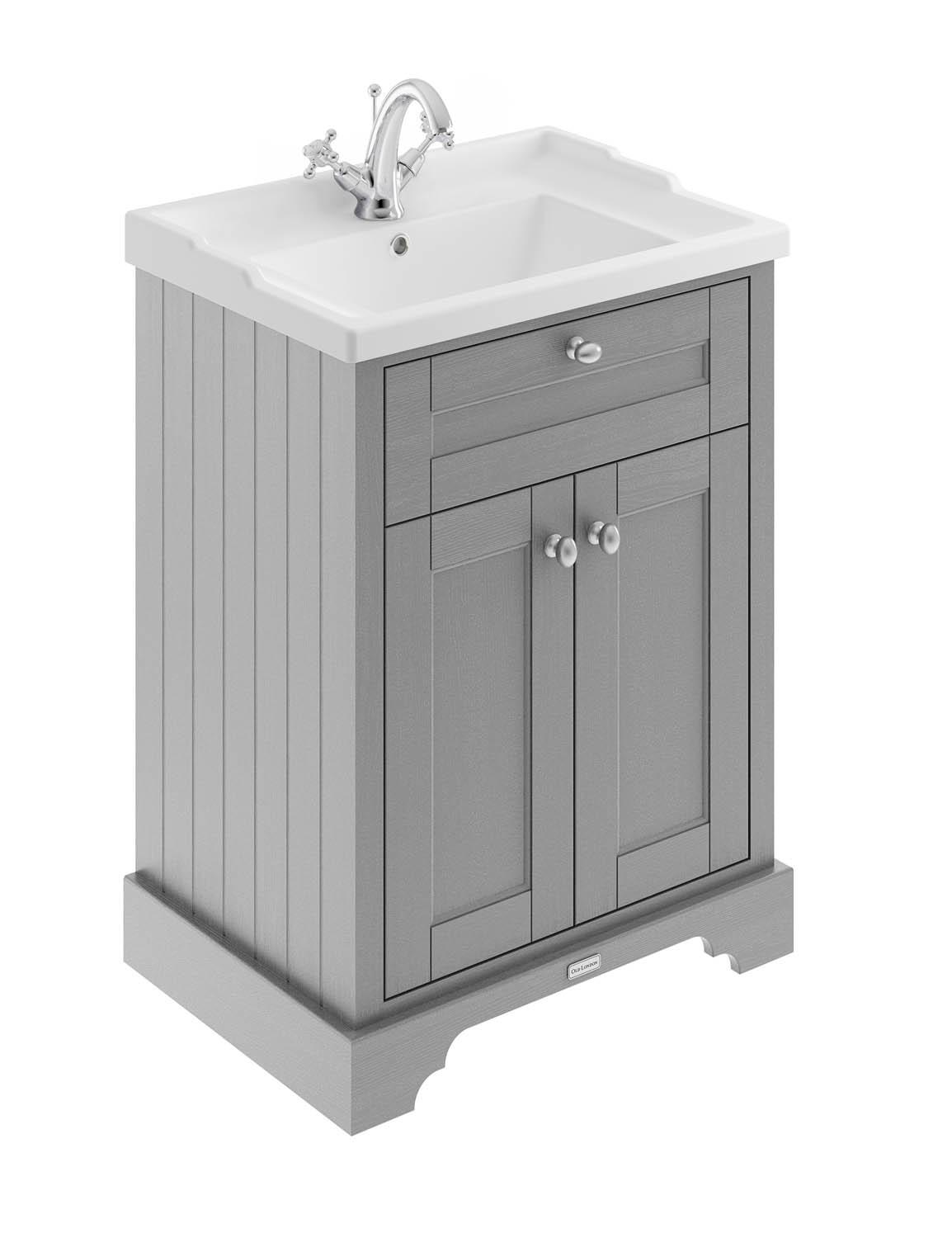 Old London Hudson Reed LOP207 ǀ Traditional Bathroom Straight Front Bath Panel Storm Grey 1800mm 