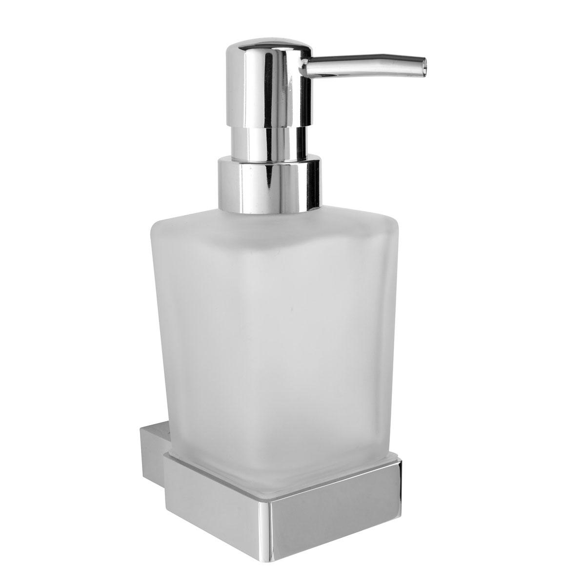 An image of Casa Bano Alpha Soap Dispenser With Holder 157Mm Height - Chrome
