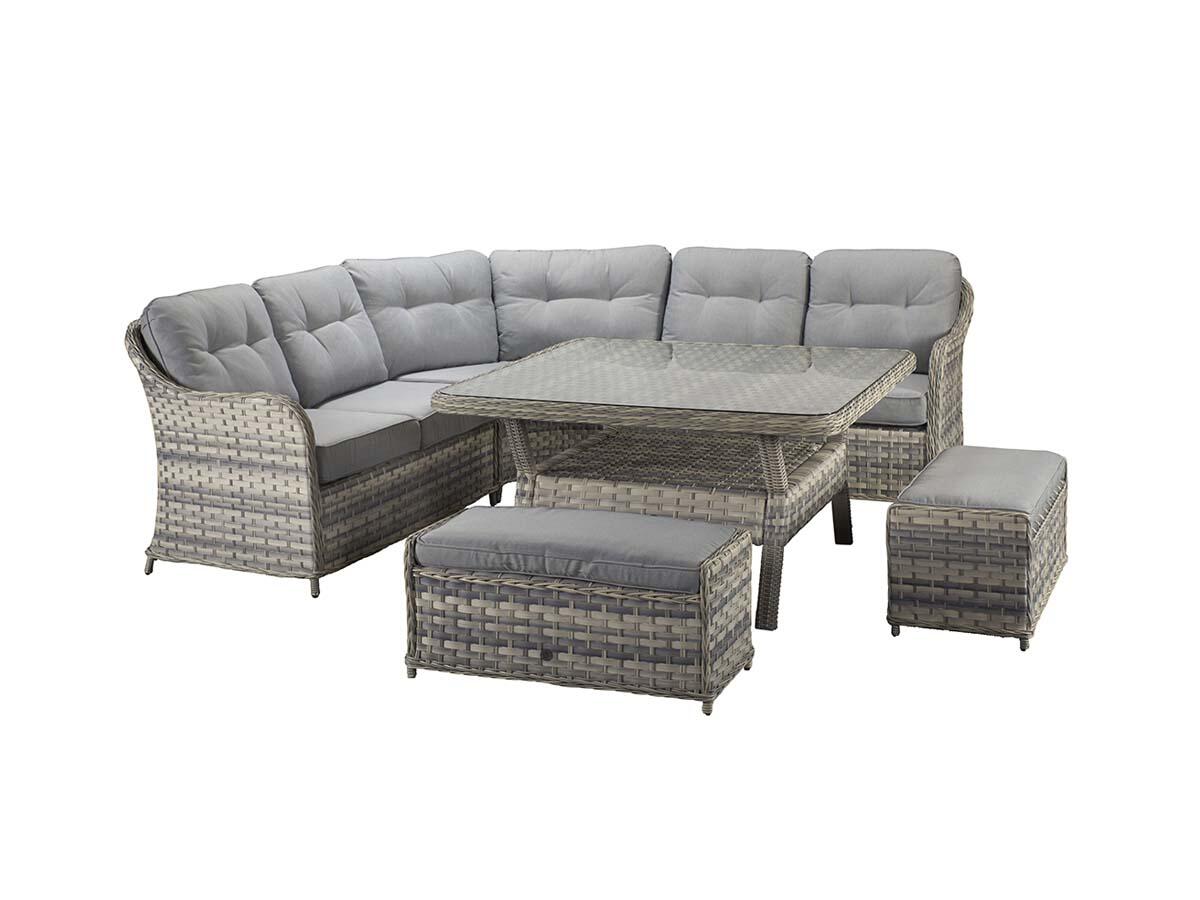 Signature Weave CONSTANCE Large Corner Dining Garden Furniture