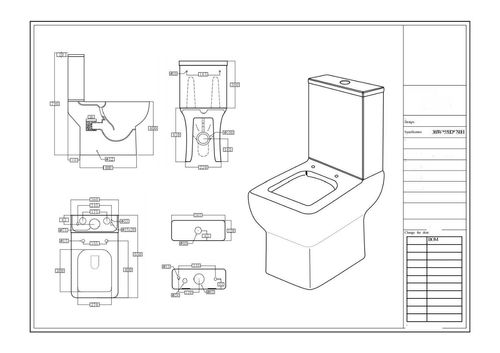 Scudo Choices white ceramic open back toilet pan with seat, 550mm