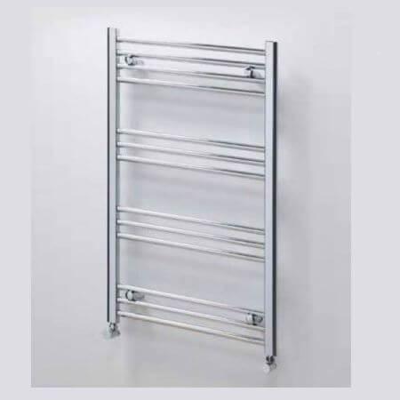 Jupiter York Flat Chrome Vertical Designer Towel Rail Radiator L 1000mm ...