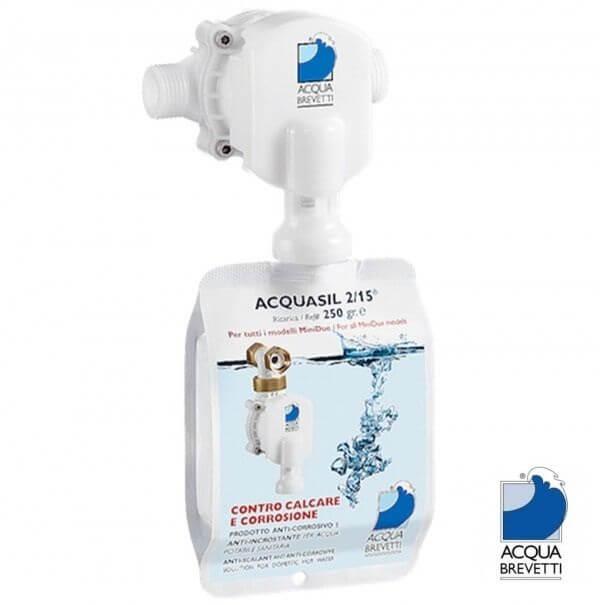 Acqua Brevetti MiniDUE ? Liquid Water Softener - 17 LPM - No Salt Water  Softener