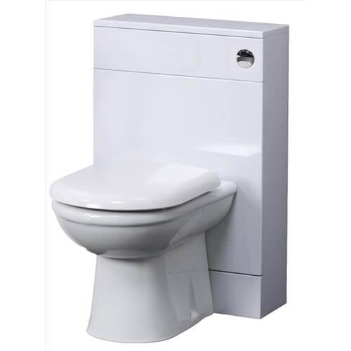 An image of Nuie 600Mm X 330Mm Classic Gloss White Wc Unit Prc144 No Cistern