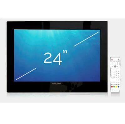 An image of Proofvision 24" Premium Widescreen Waterproof Bathroom Tv Black