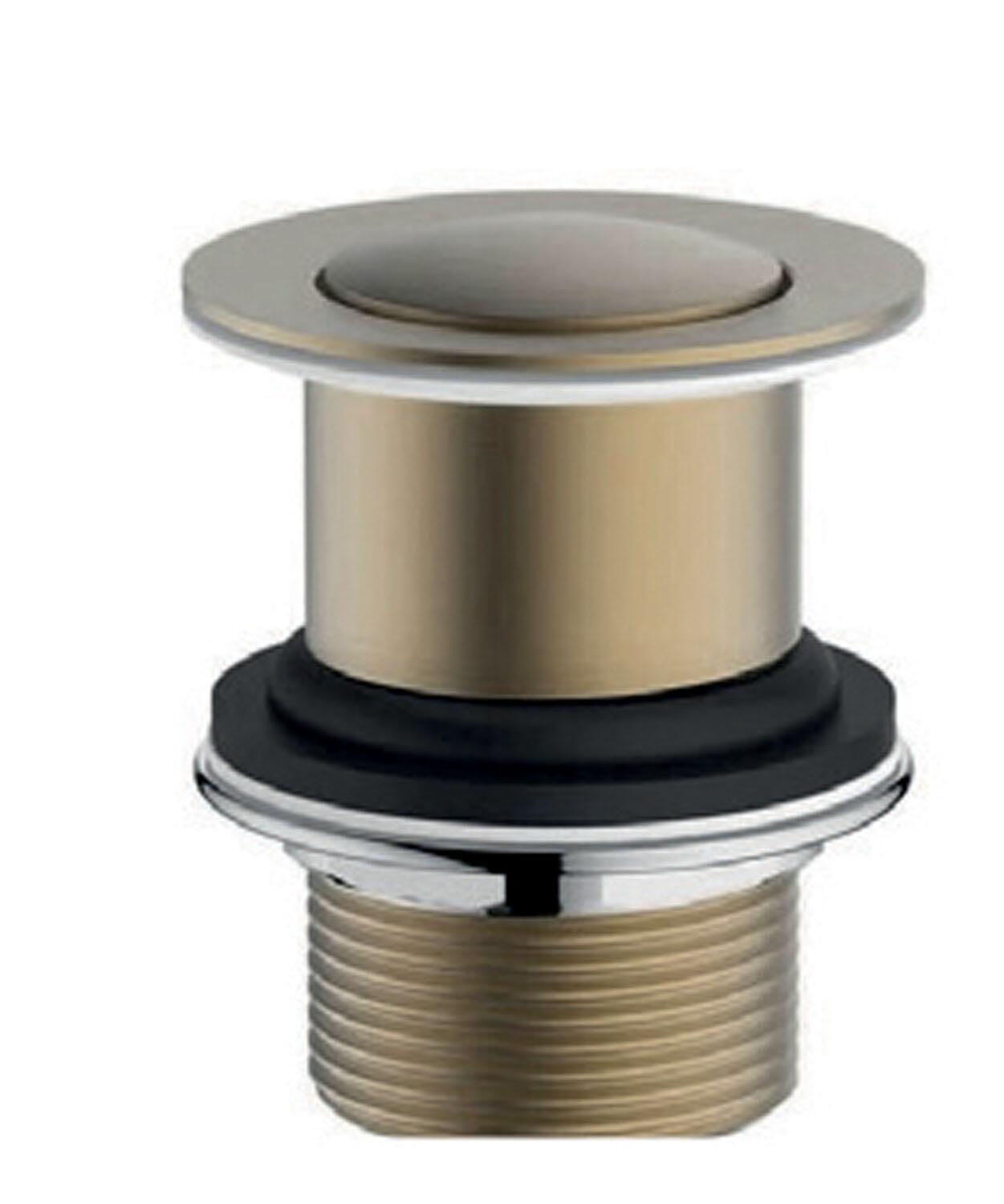 An image of Click Clack Basin Waste - Unslotted - Brushed Brass