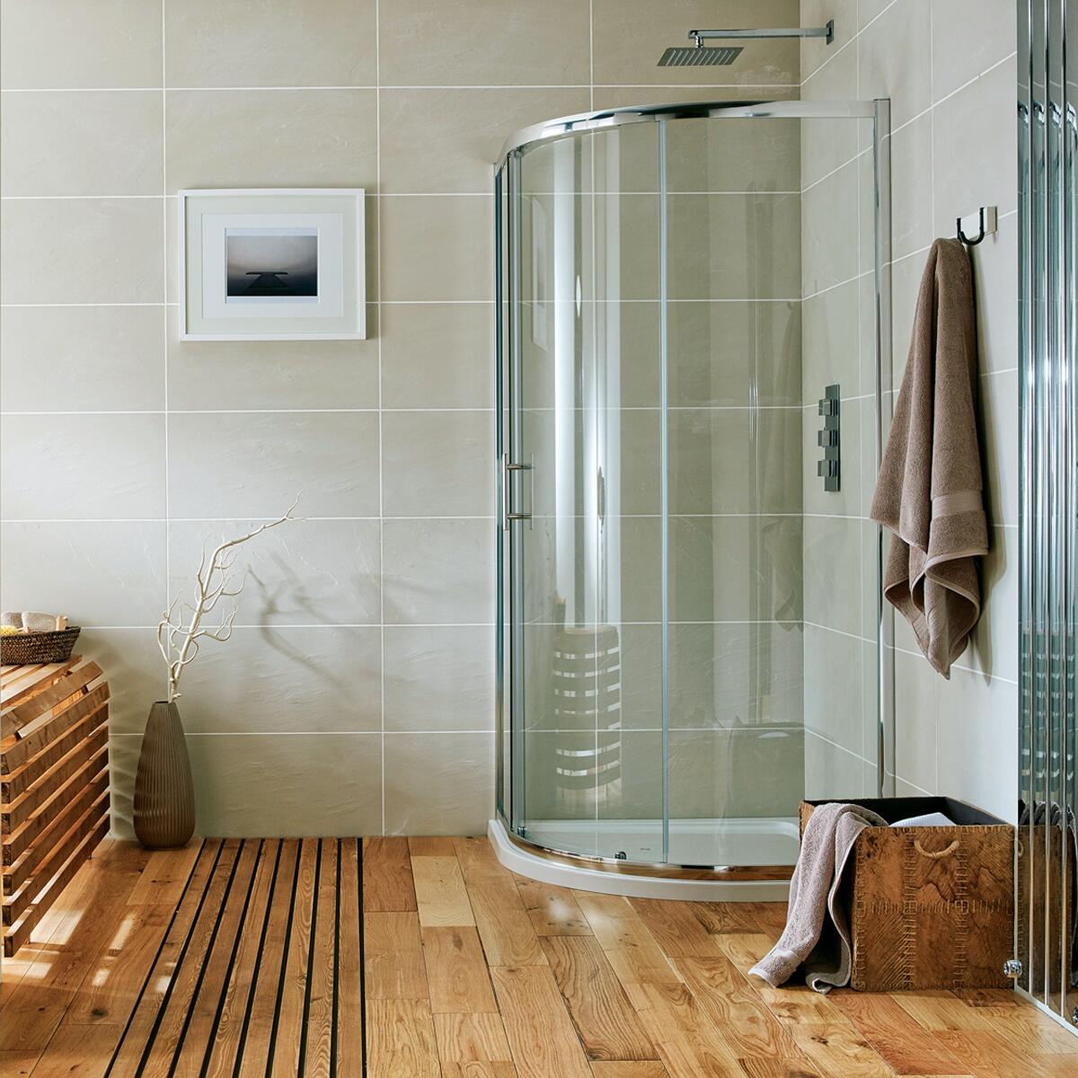 Scudo S6 Single Door Quadrant Shower Door 1200x900mm with 6mm clear glass and chrome frame