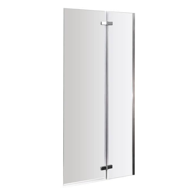 An image of Nuie Ella Straight Hinged Shower Bath Shower Screen 1400 X 750Mm
