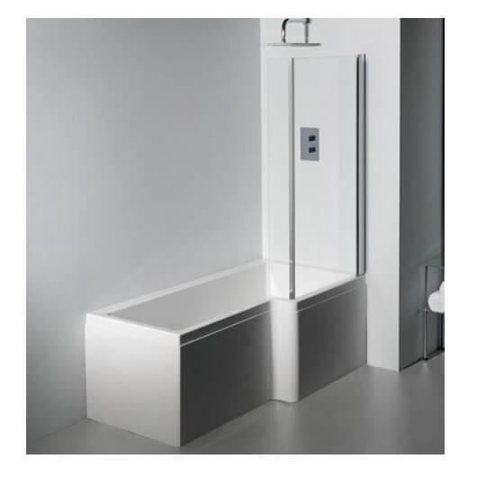 An image of Carron Quantum L Shaped Right Hand Showerbath 1500 X 700Mm