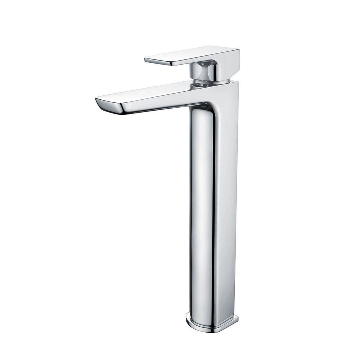 An image of Uno High Rise Basin Mixer Tap - Chrome