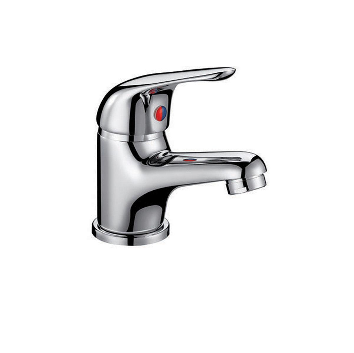 An image of Deck Mount Small Mono Basin Mixer With Push Waste 35Mm