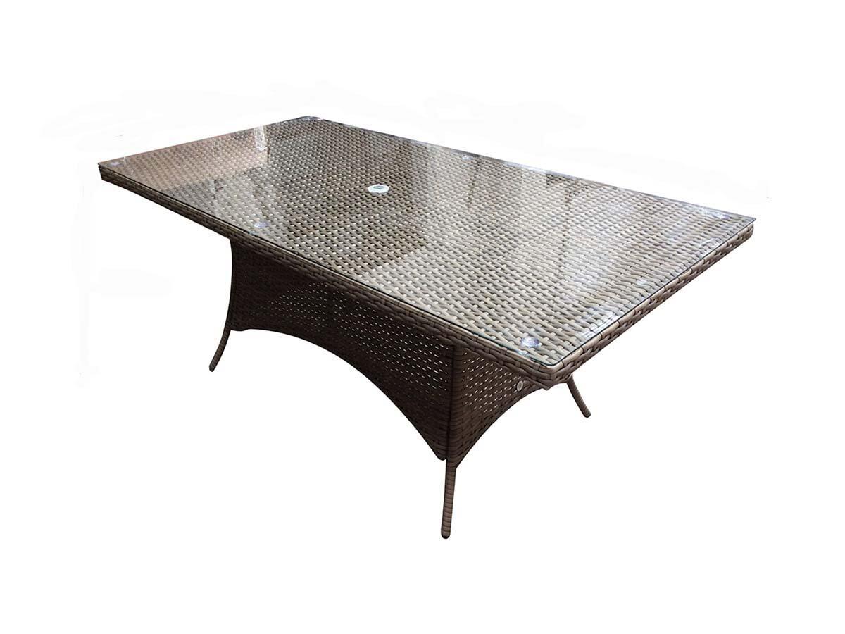 An image of Signature Weave Darcey Rectangular Table 200 X 100 Garden Furniture
