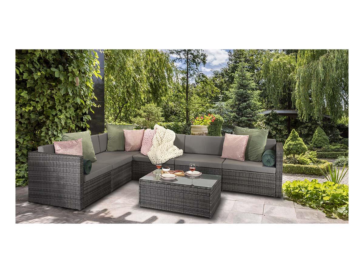 An image of Signature Weave Evie Modular Corner Sofa Set Garden Furniture
