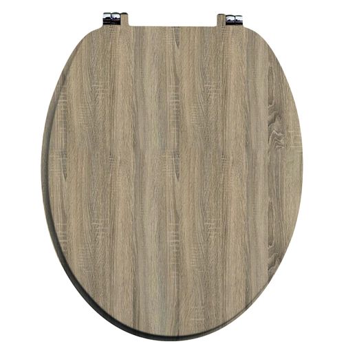 Scudo Porto white ABS wrap over toilet seat with soft close hinges, D-shaped design