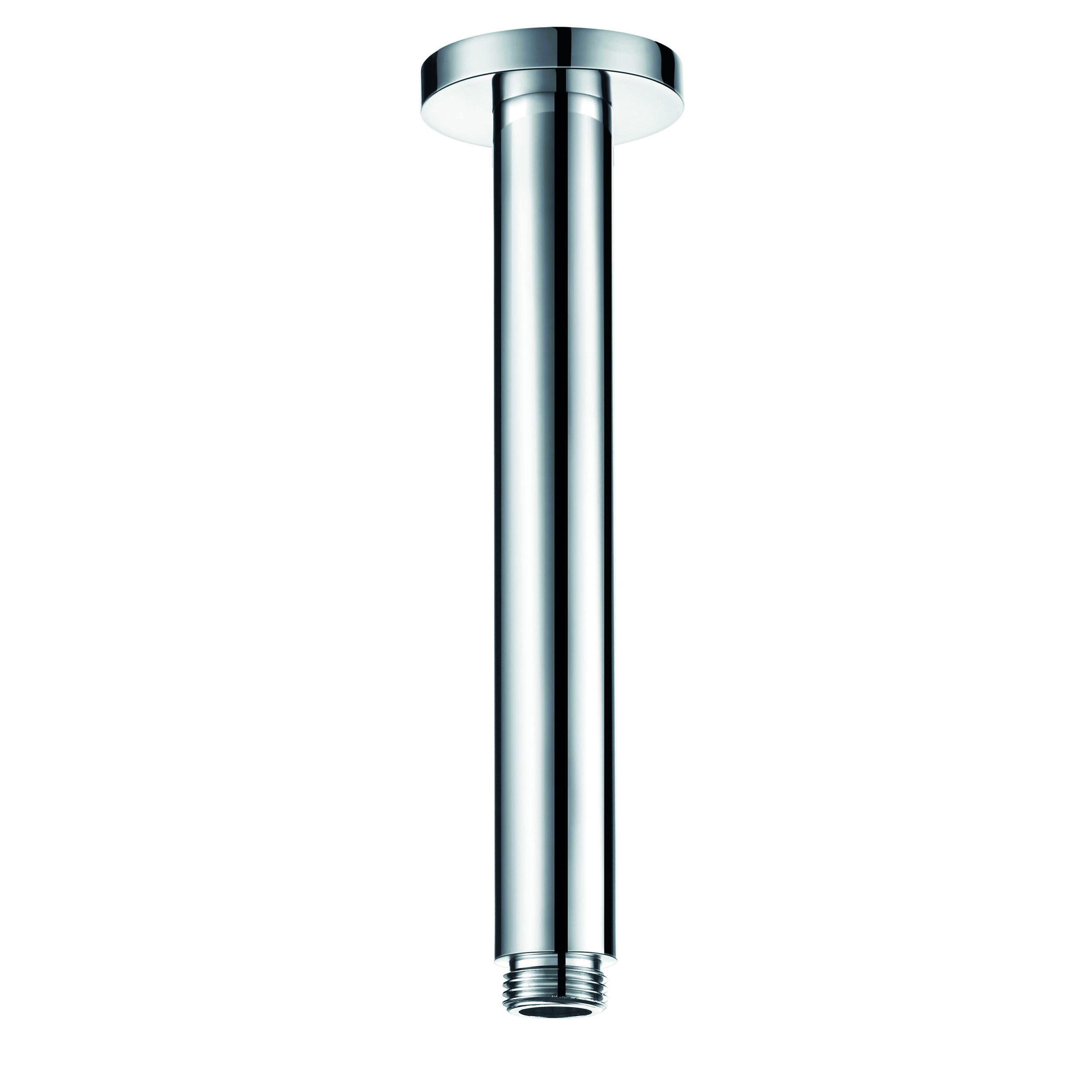 Scudo Round Ceiling Mounted Shower Arm in chrome steel