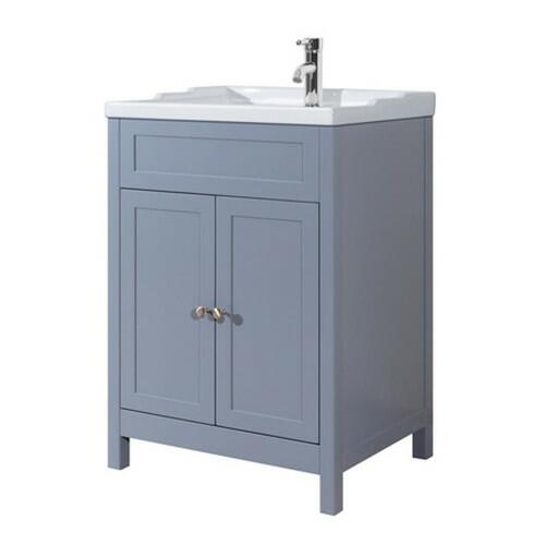 An image of Trinity Tailored Grey - Turin Classic Vanity Unit & Ceramic Basin