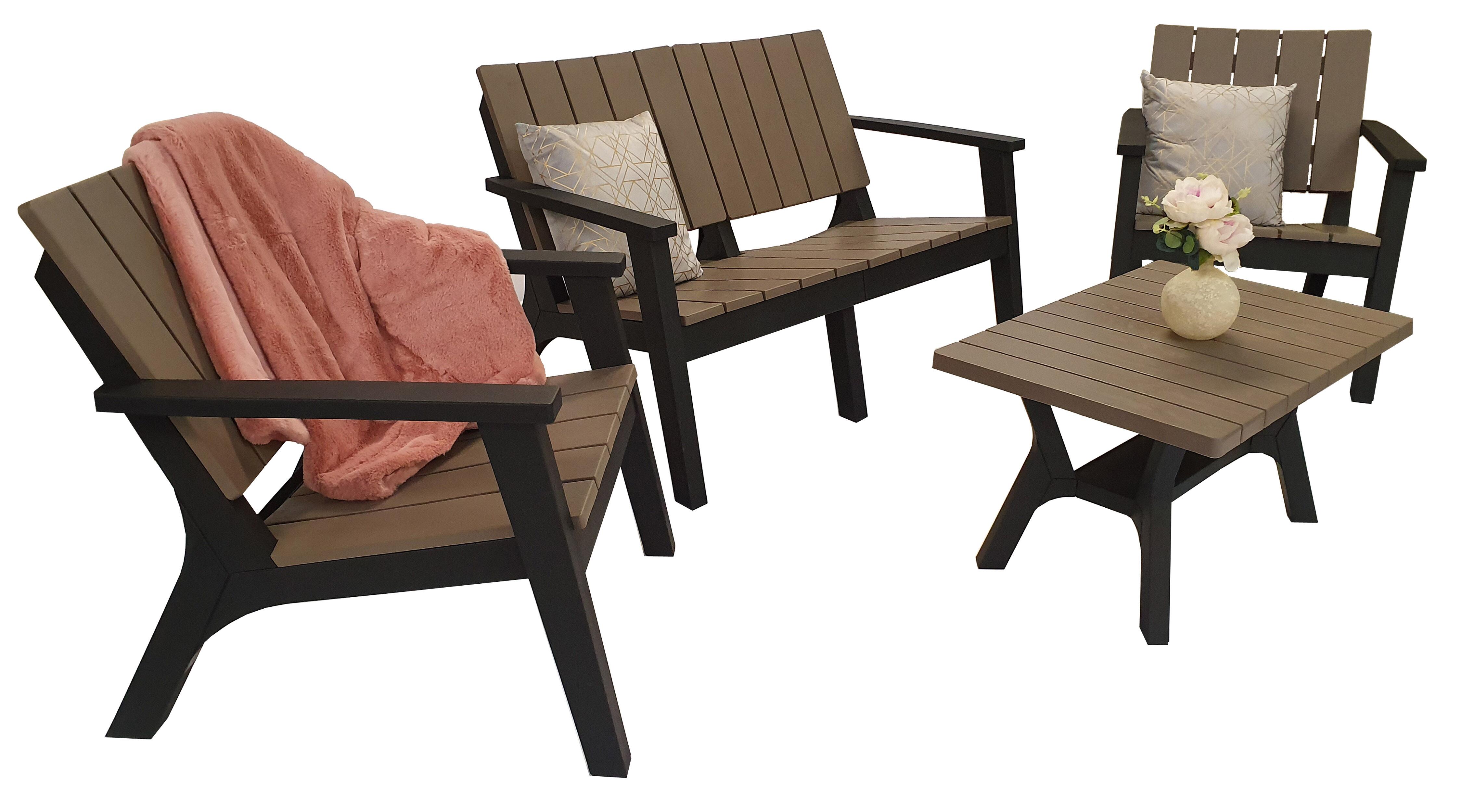 An image of Signature Weave Polly 4 Seat Sofa Set Garden Furniture