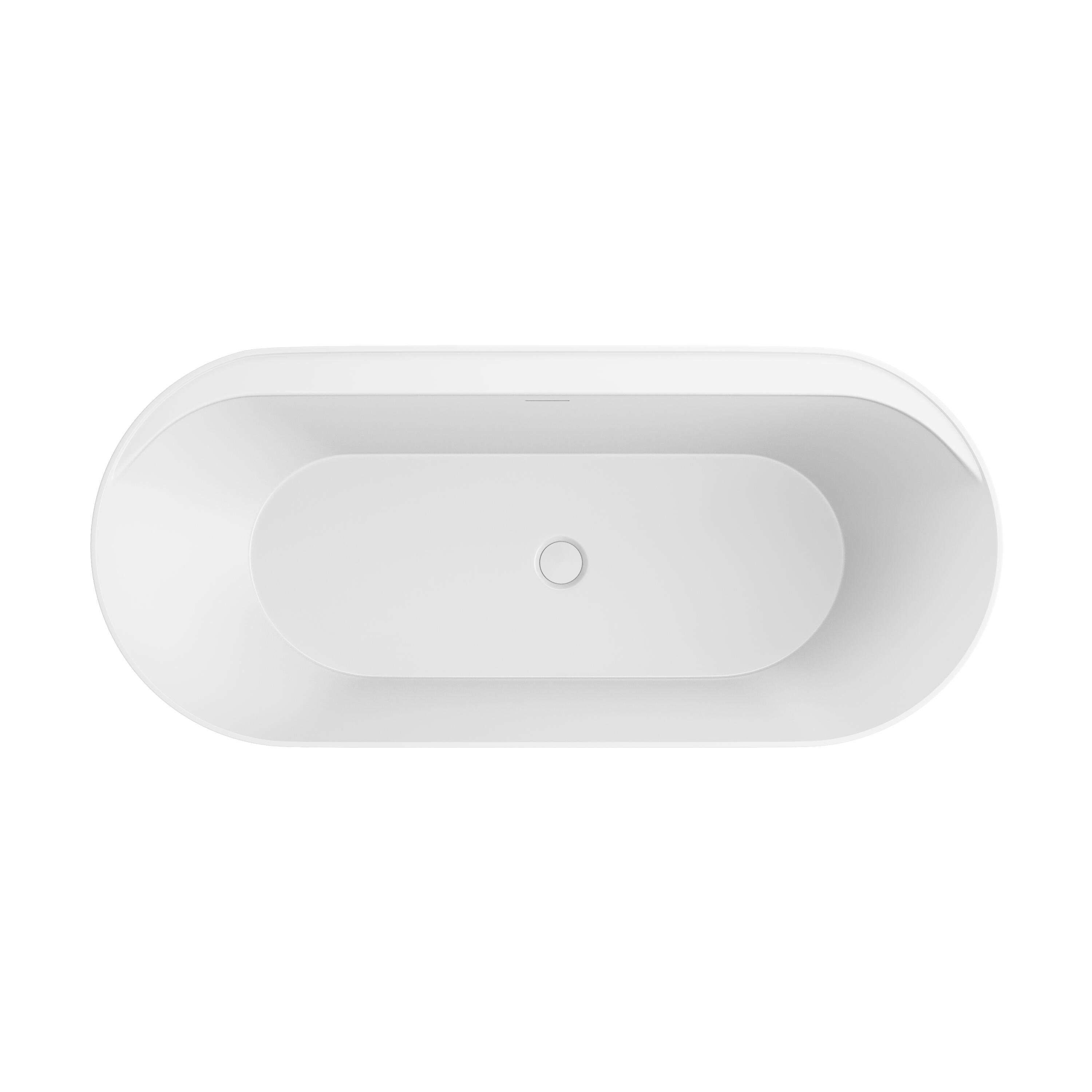 Scudo Tutto Gloss White Acrylic Freestanding Oval Bath 1700mm x 750mm