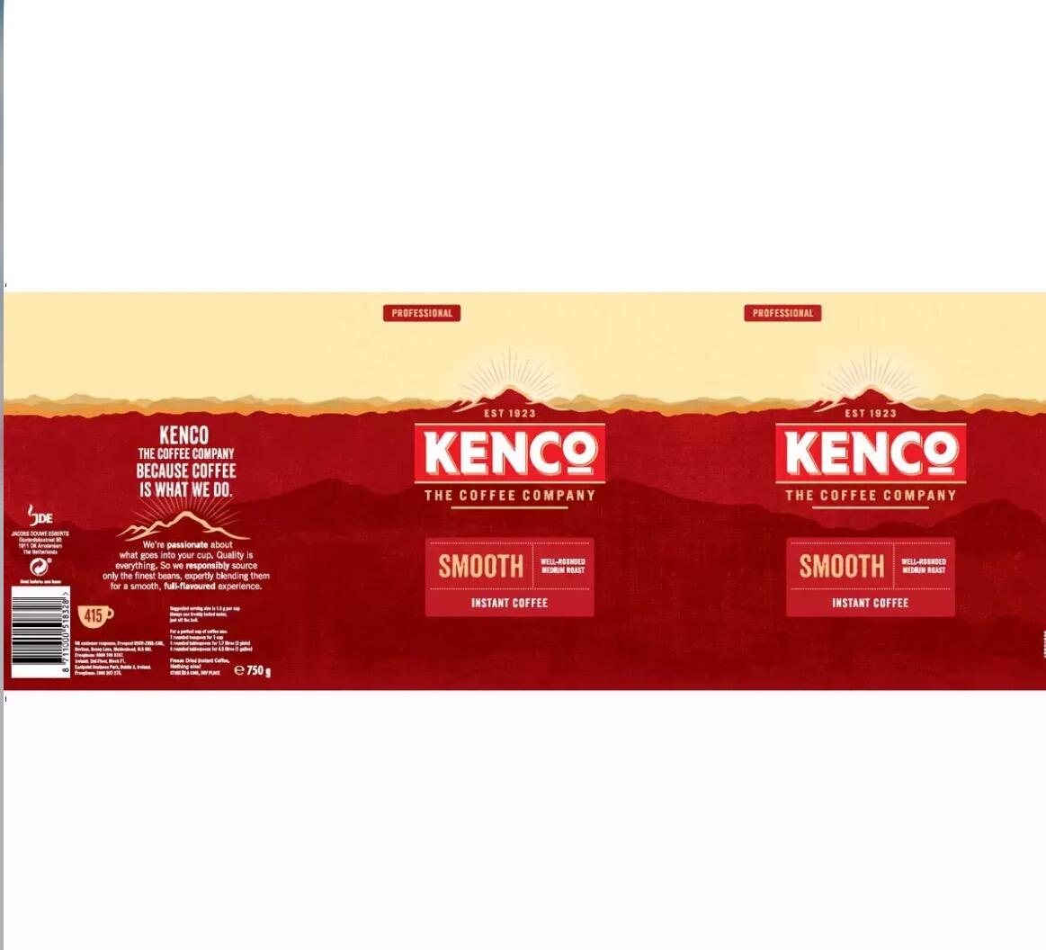 Kenco Smooth Instant Coffee 750g Tin - Premium Freeze Dried Coffee