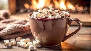 Hot chocolate with marshmallows