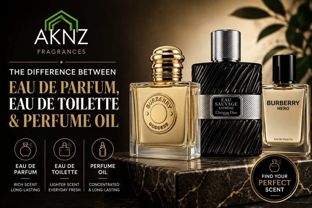 The Difference Between Eau de Parfum, Eau de Toilette and Perfume Oil