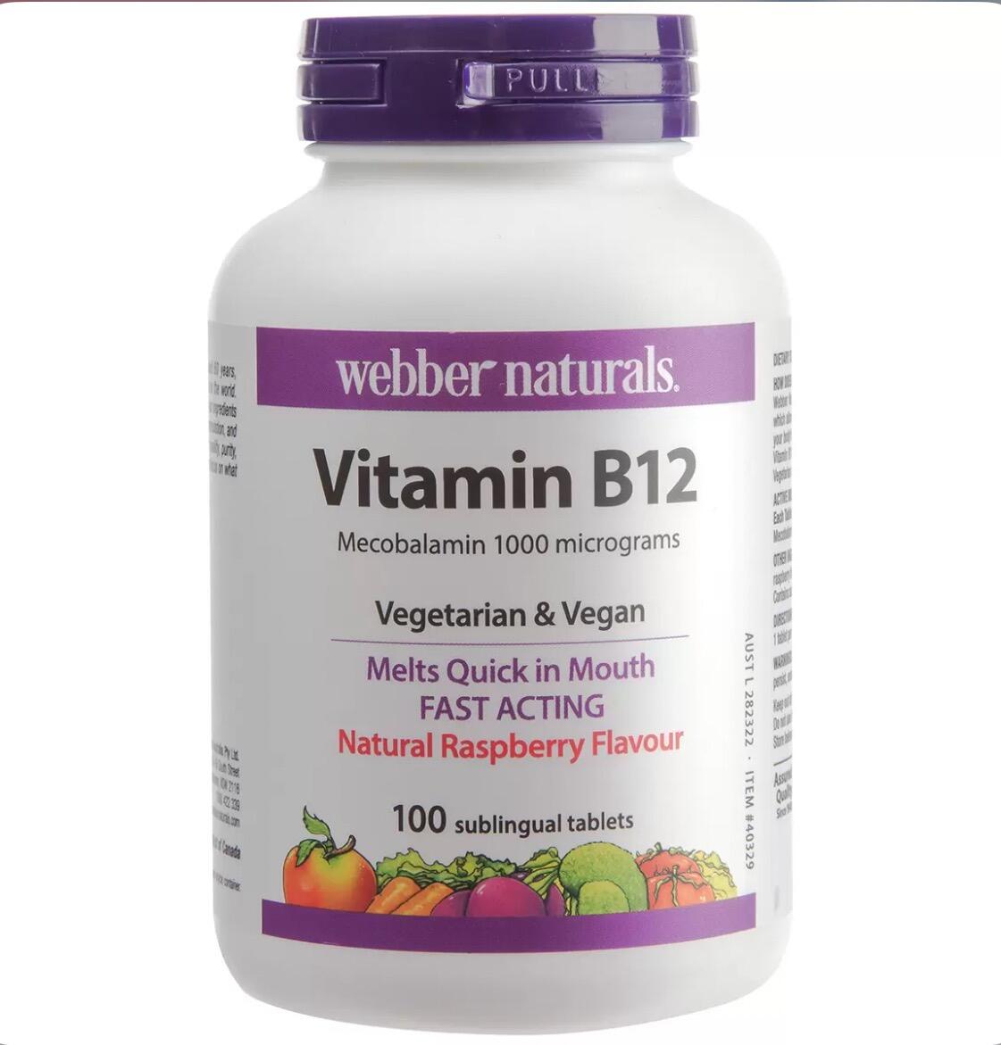 Webber Naturals Vitamin B12 1000mcg