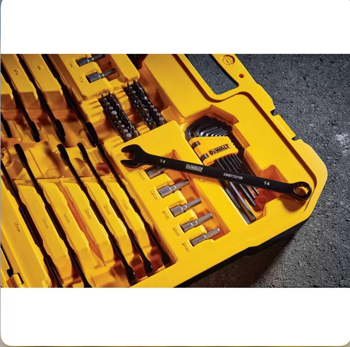 DEWALT 184-Piece Black Chrome Mechanics Tool Set