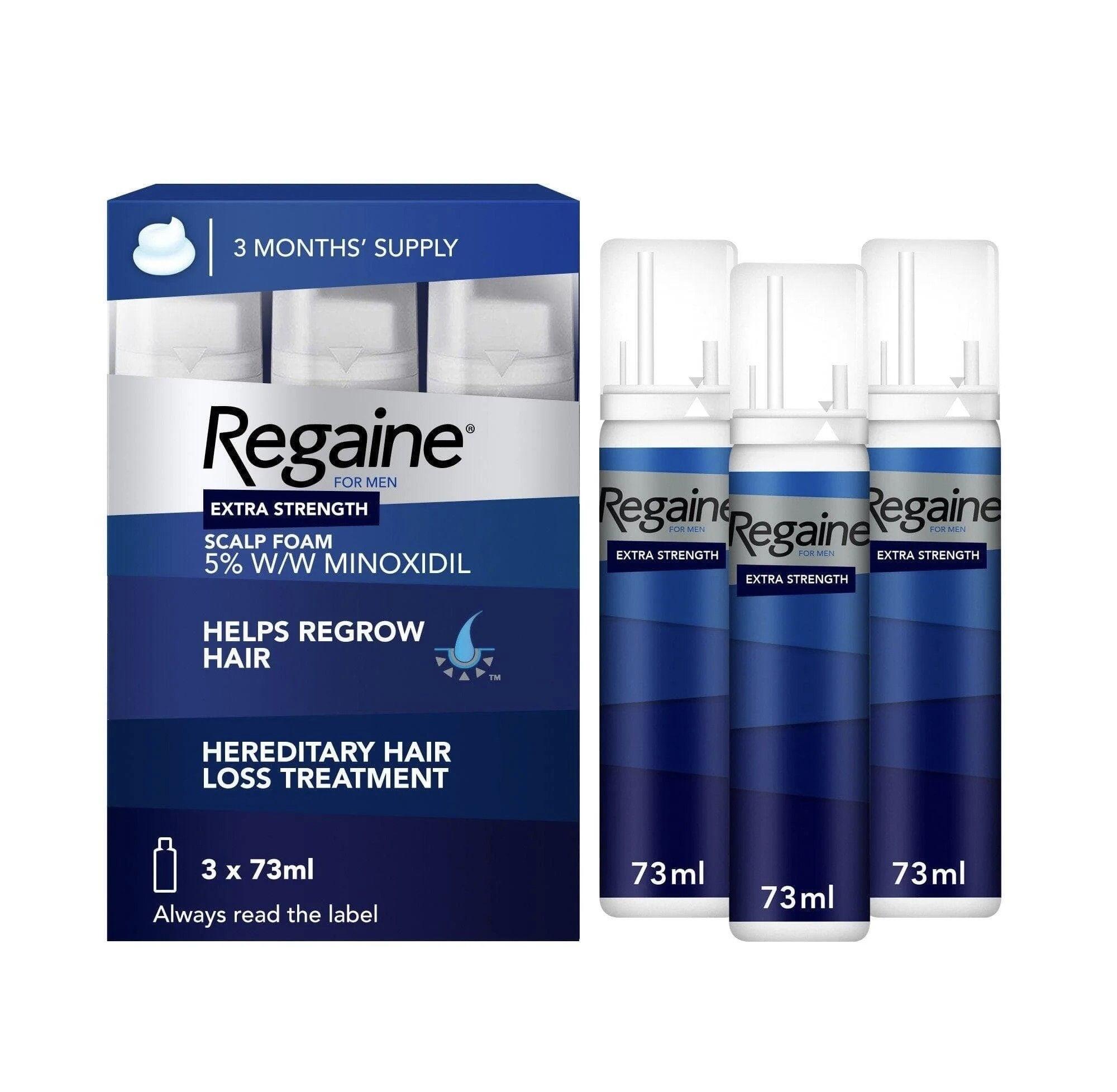 Regaine 5 Minoxidil Foam For Men 3 Month Hair Regrowth AKNZ