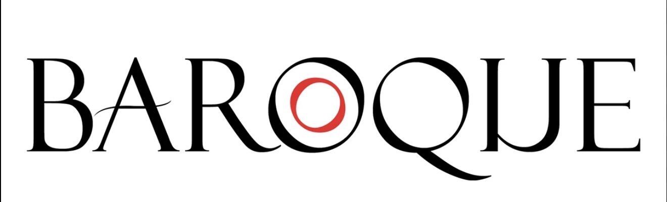 Black txt on white background spelling Baroque
