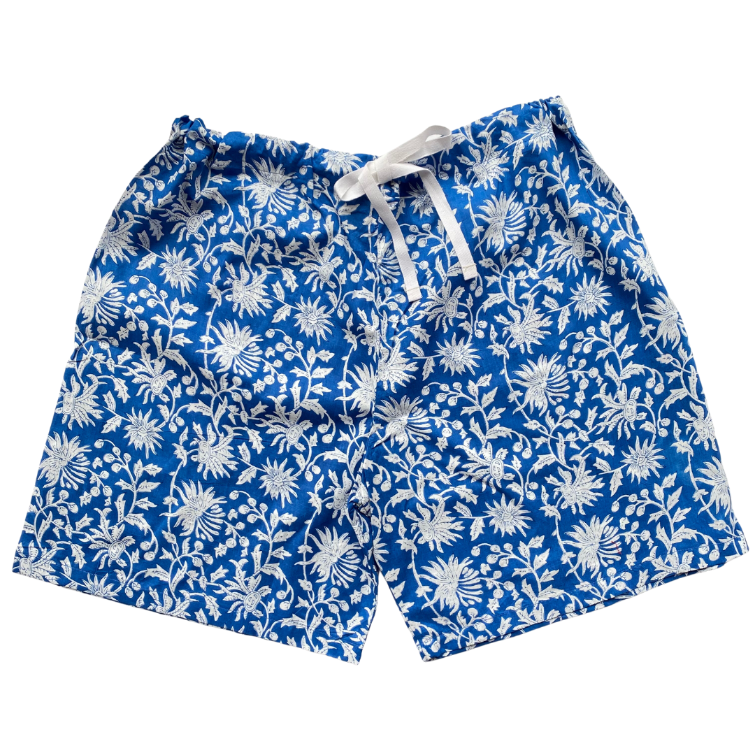 Classic Blue and White Pj Shorts L