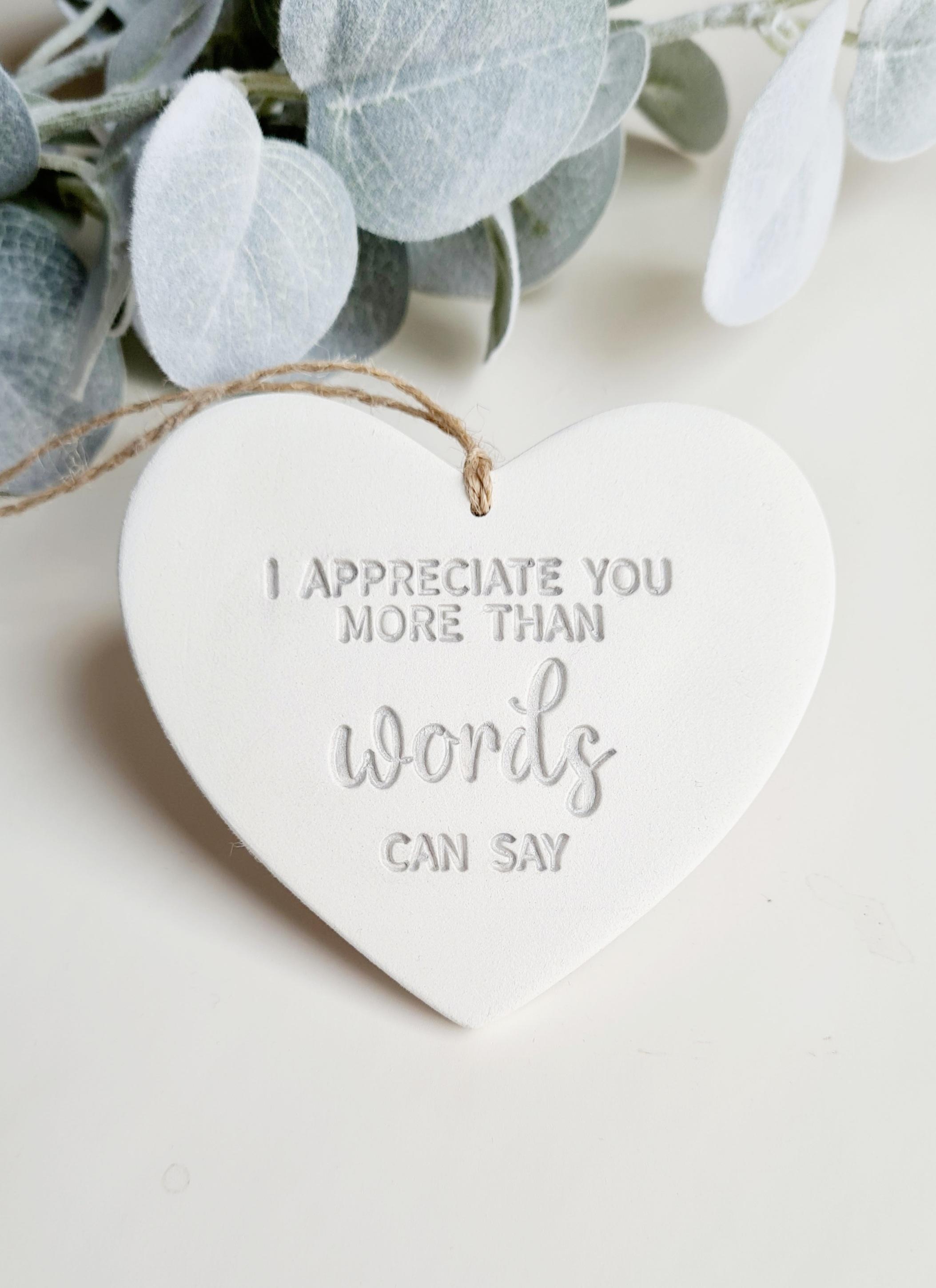 Thank You for Being You Personalised Heart Keepsake Token