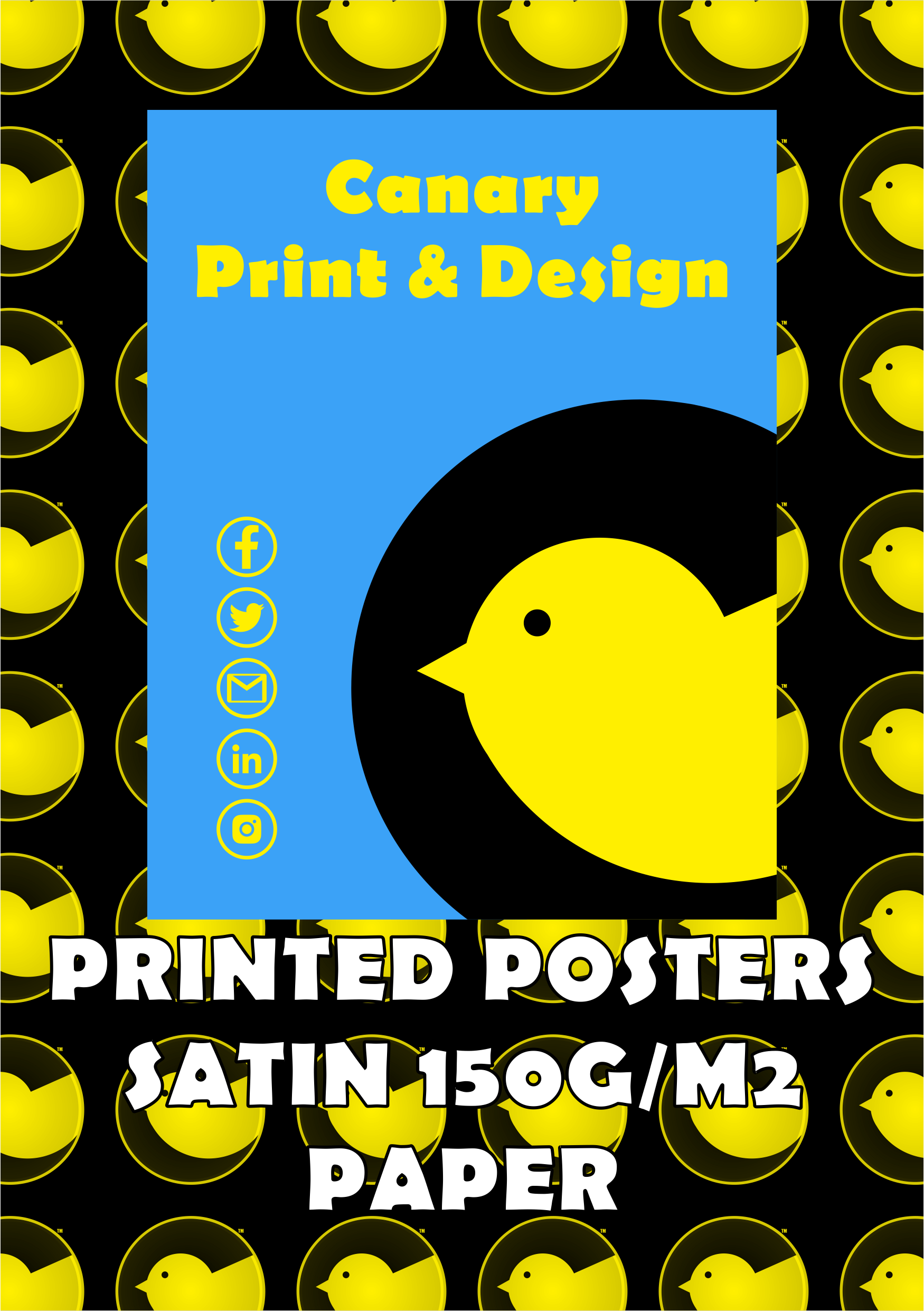 Recycled Printed Posters (Satin 150g/m2 Recycled Paper)