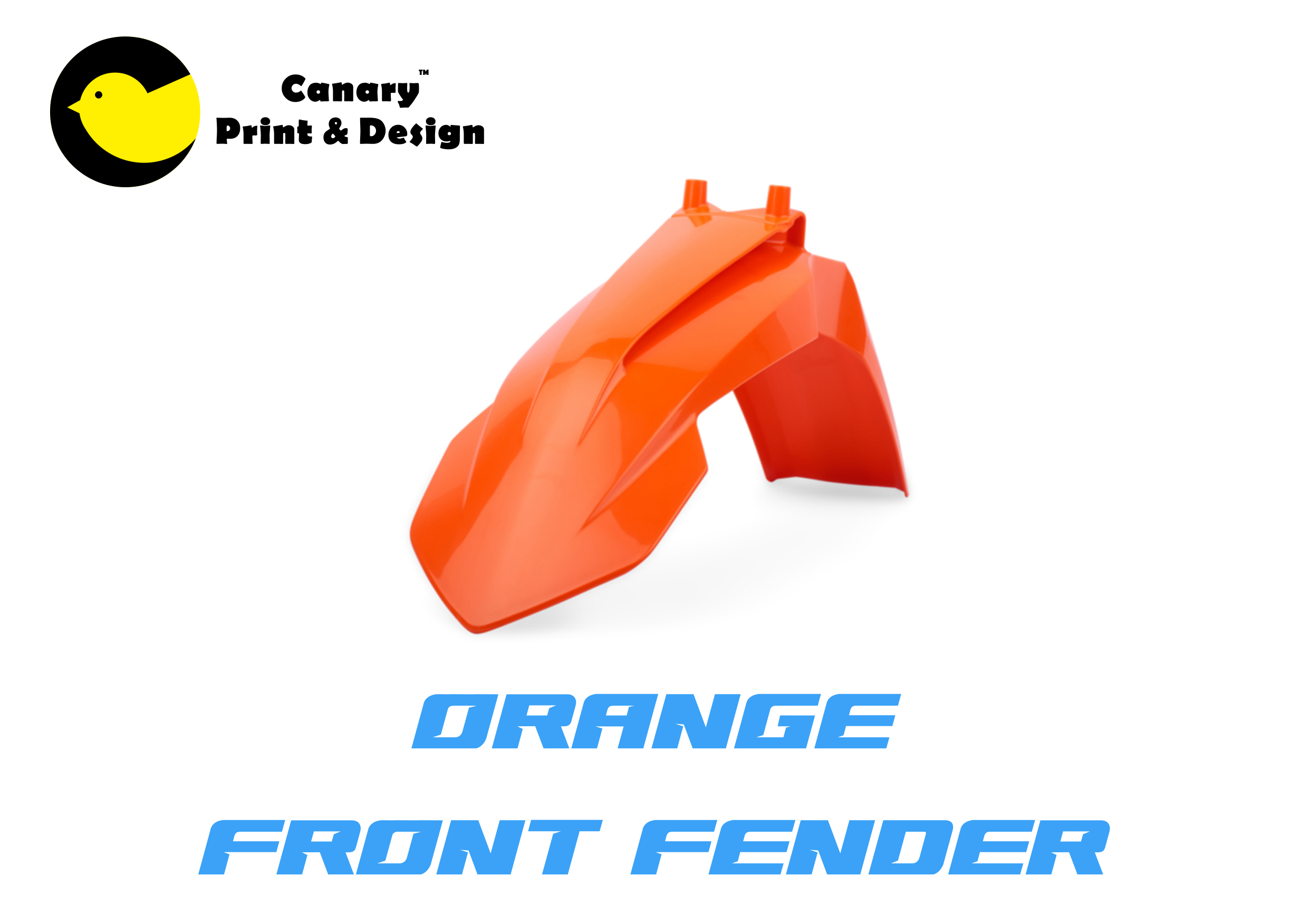 Orange Front Fender