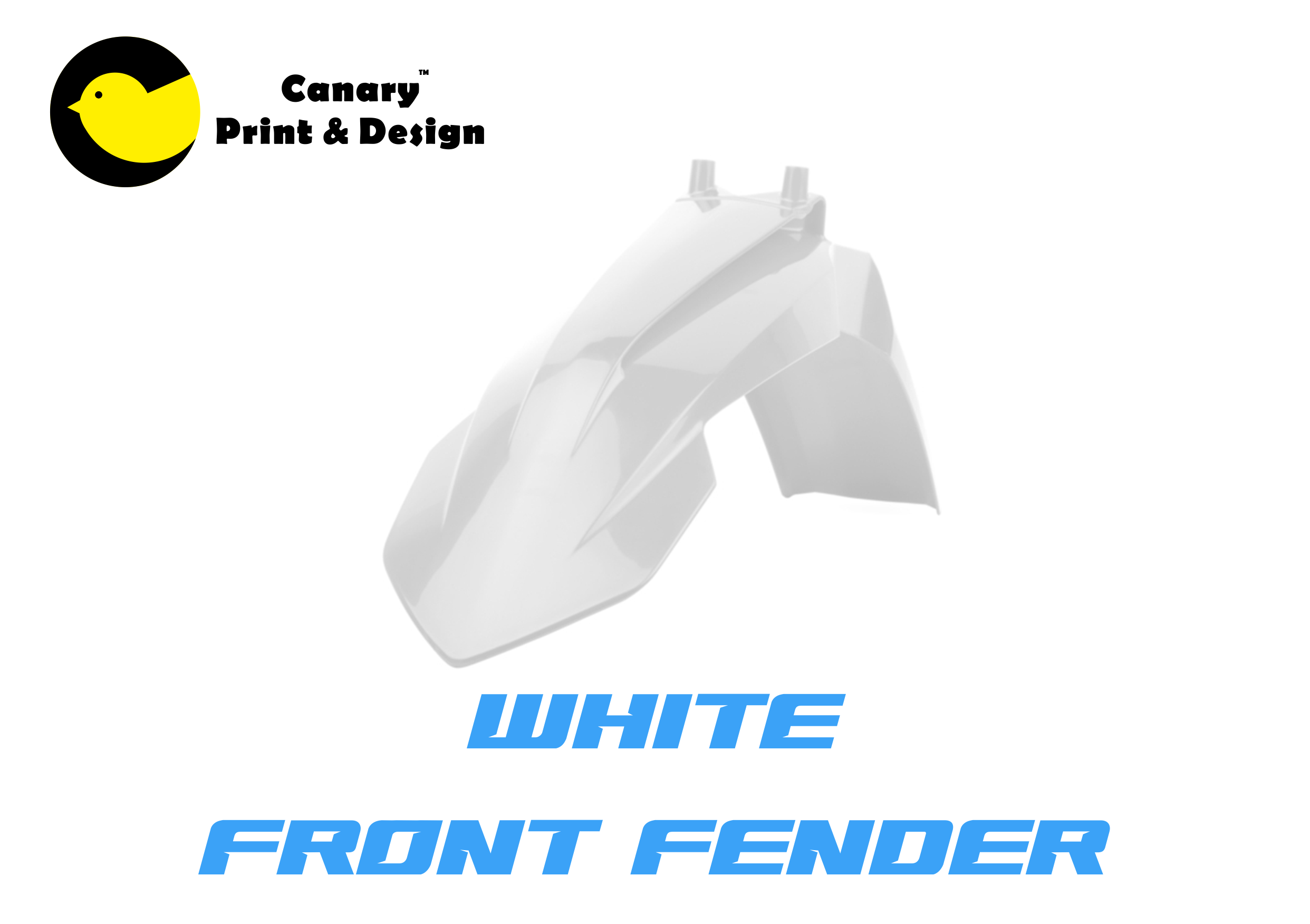 White Front Fender